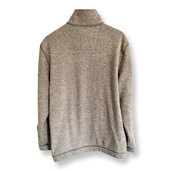 Arrow Men's 1/4 Zip Sweater Pullover Large Gray EUC Soft Winter Sweater - Picture 2 of 11